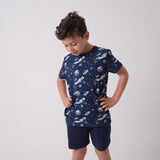 Outer Space Short-Sleeved Pajama - Ourkids - Ourkids