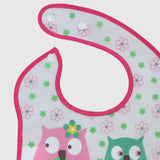 Owls Bib With Silicone Pocket - Ourkids - Bella Bambino