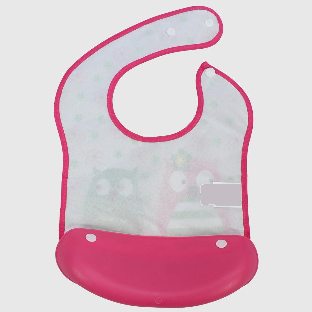 Owls Bib With Silicone Pocket - Ourkids - Bella Bambino