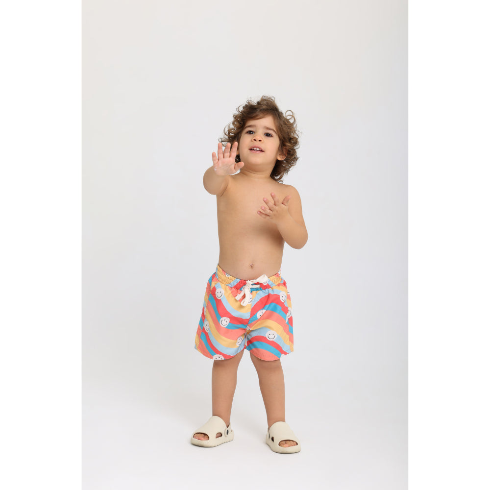 Baby Boys Swimsuit – Smiley Print - Clothing - Playmore
