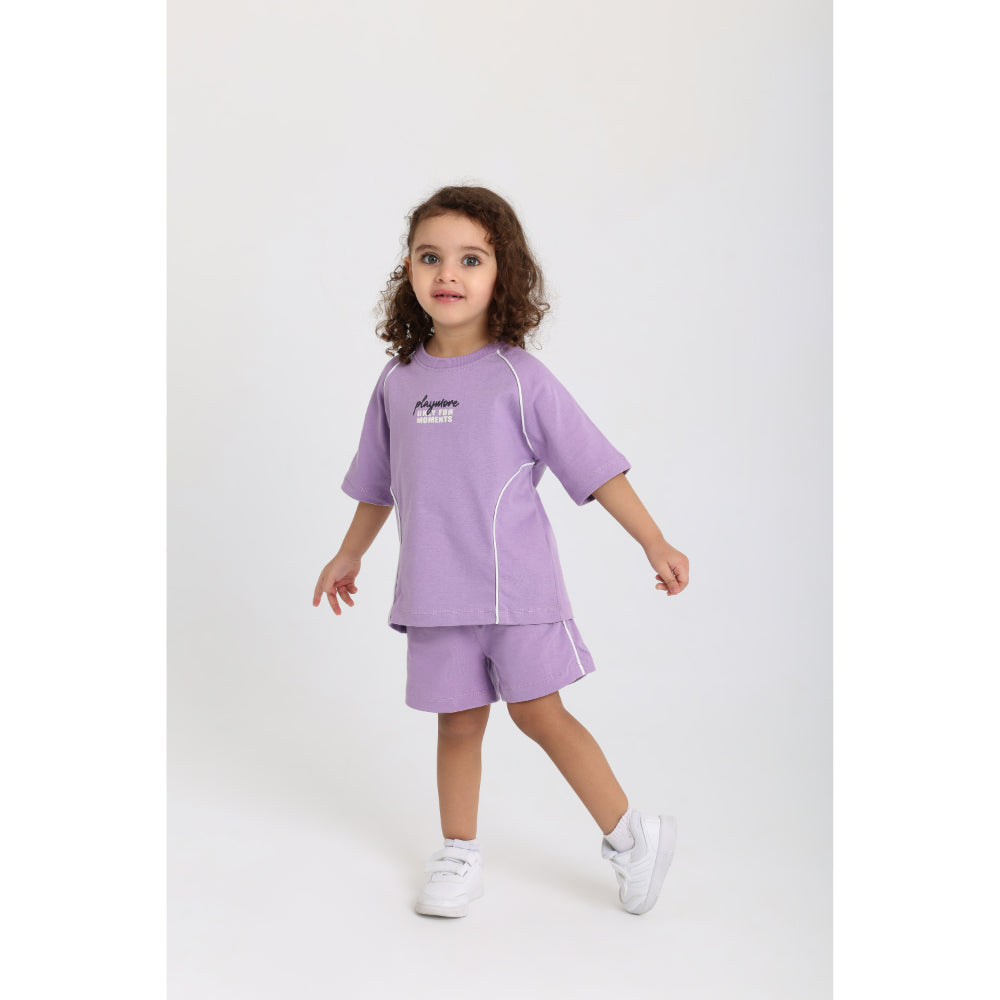 Unisex Baby 2-Piece Outfit Set – Purple