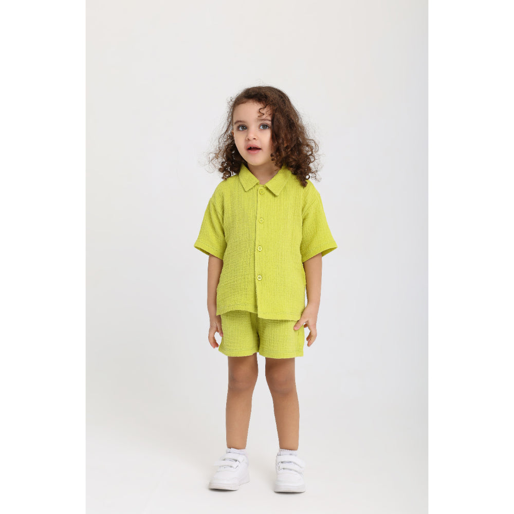 Unisex Baby Cotton 2-Piece Outfit Set – Light Green