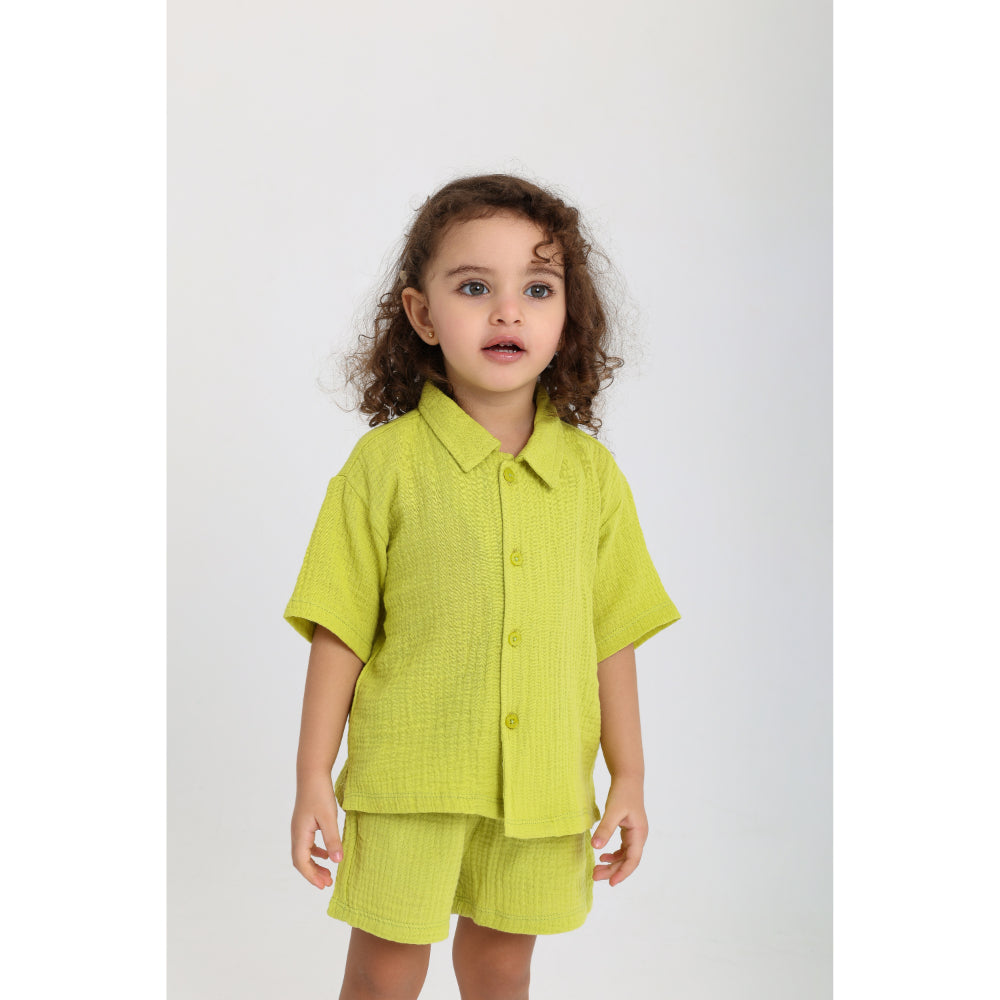 Unisex Baby Cotton 2-Piece Outfit Set – Light Green