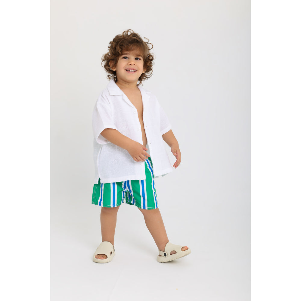 Boys Linen Shirt – White