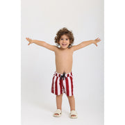 Baby Boys Swimsuit Short – Marron & White