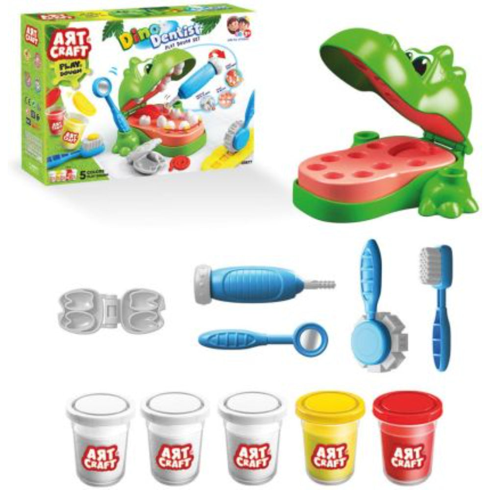 Art Craft Dino Dentist Play Dough Set