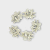 Pack Of White Flower Hair Clips - Ourkids - TWK