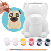 PlayGo Paint Your Own Pug Ceramic Pot