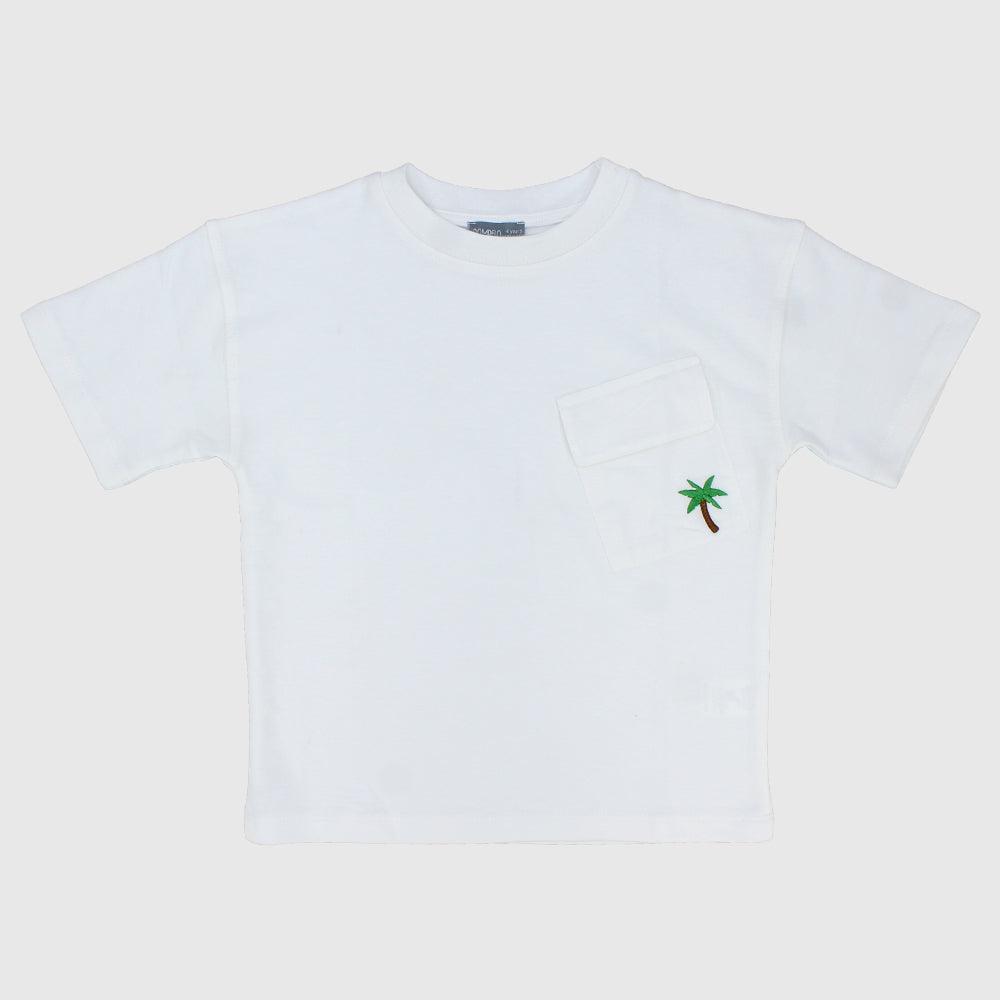 Palm Tree Short-Sleeved T-Shirt - Ourkids - Pompelo