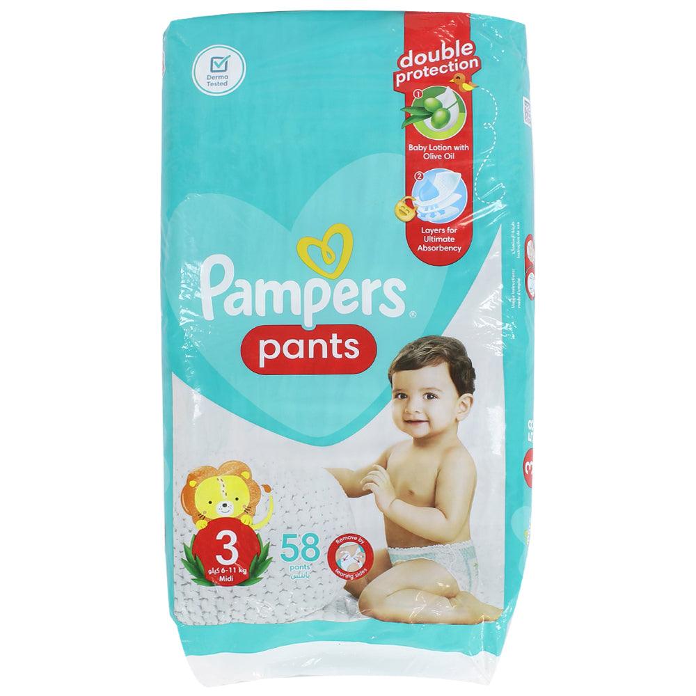 Pampers Diaper Pants, Size 3, 6-11 Kg, 58 Diapers - Ourkids - Pampers