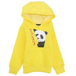 Panda Long-Sleeved Fleeced Hooded Pajama - Ourkids - Rosso