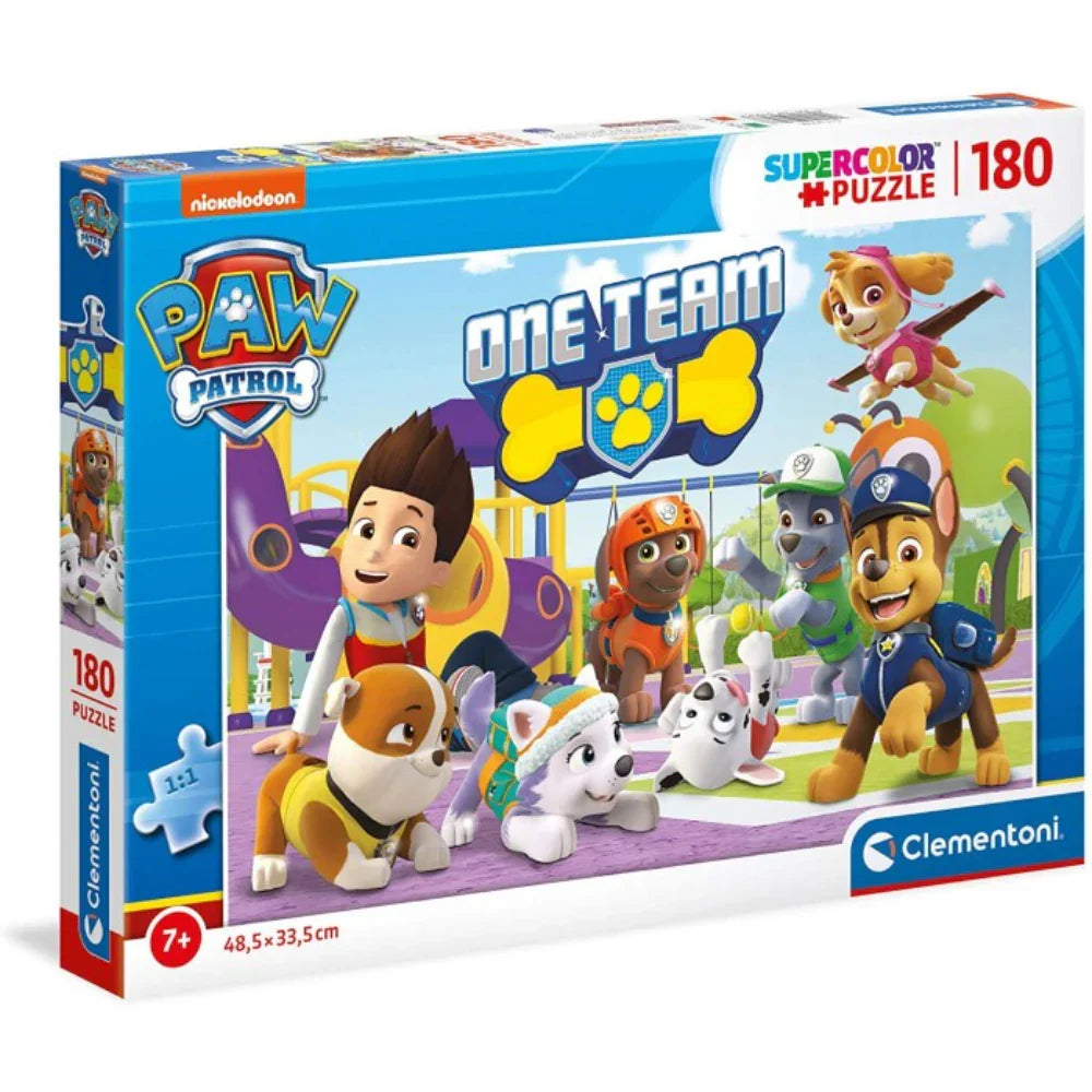 Clementoni Super Color Paw Patrol Puzzle – 180Pcs - Toys