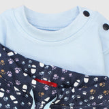 Paw Prints Long-Sleeved Pajama - Ourkids - Junior