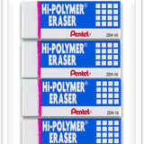 Pentel Hi-Polymer Erasers, White, Pack Of 4 - Ourkids - OKO