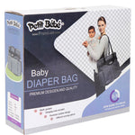 Petit Bebe Premium Diaper Bag - Black - Ourkids - Petit Bebe