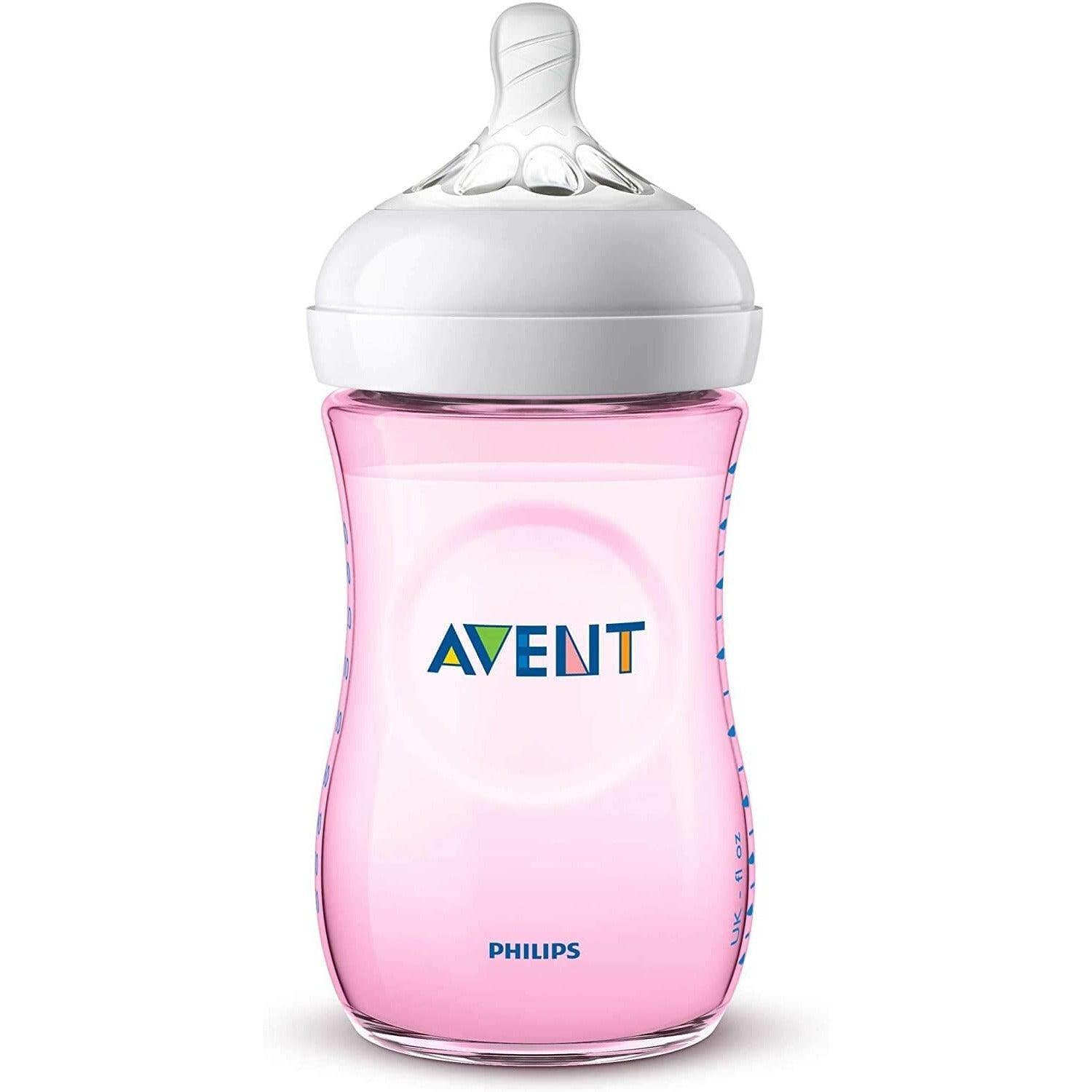 Philips Avent Natural Baby Bottle, 260 ml, Pink - Set of 2 - Ourkids - Philips Avent