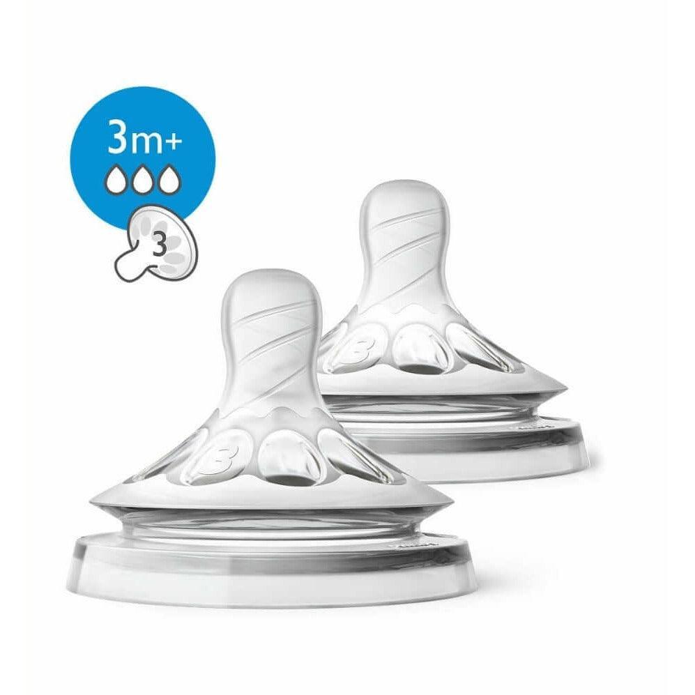 Philips Avent Natural Teat, 3 Months+, Medium Flow - Ourkids - Philips Avent