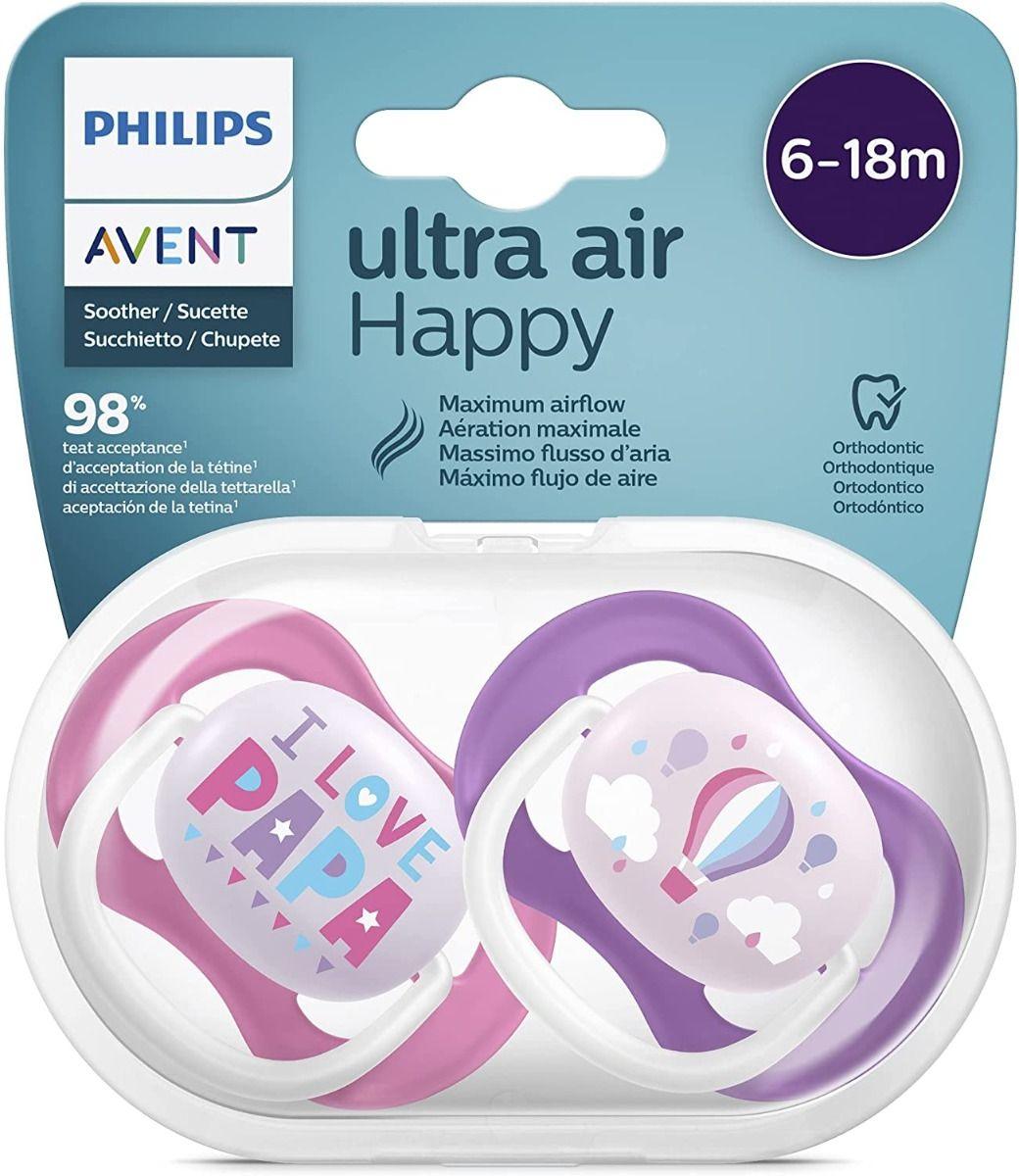 Philips Avent Ultra Air Pacifier (6-18m) - 2 Pcs - Ourkids - Philips Avent