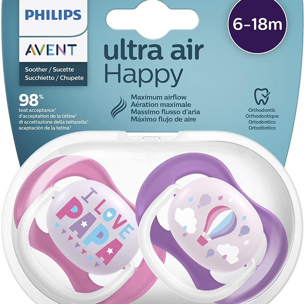 Philips Avent Ultra Air Pacifier (6-18m) - 2 Pcs - Ourkids - Philips Avent