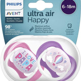 Philips Avent Ultra Air Pacifier (6-18m) - 2 Pcs - Ourkids - Philips Avent