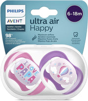 Philips Avent Ultra Air Pacifier (6-18m) - 2 Pcs - Ourkids - Philips Avent