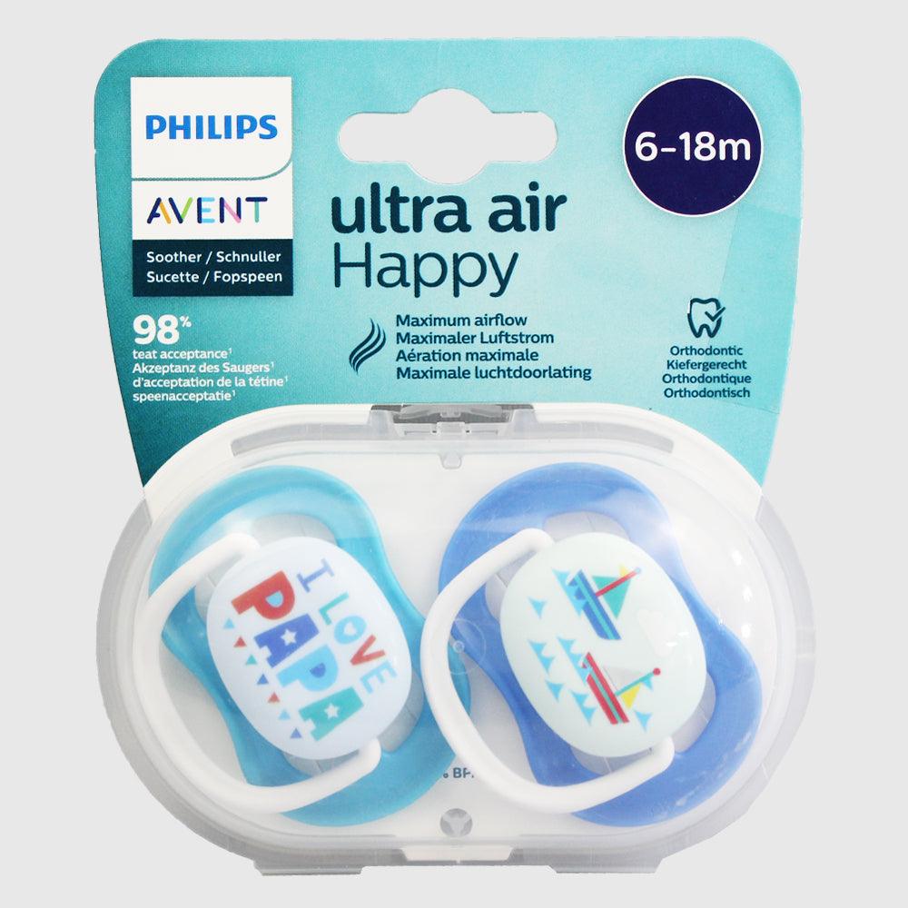 Philips Avent Ultra Air Pacifier, for 6-18m, Orthodontic & BPA-Free, 2 pcs - Ourkids - Philips Avent