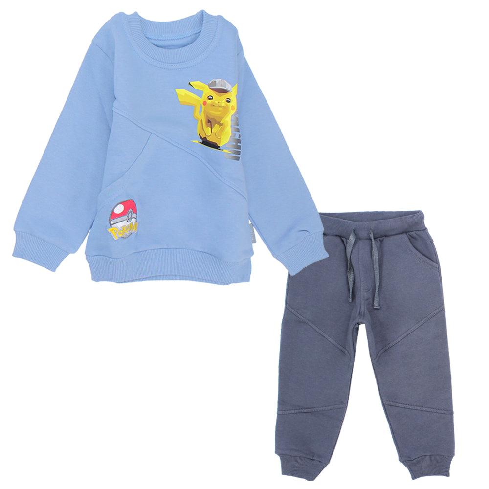 Pikachu Long-Sleeved Fleeced Pajama - Ourkids - Dream