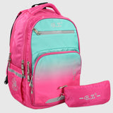 Pink 20 Inches Backpack + Pencil Case - Ourkids - B.Z.