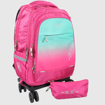 Pink 20 Inches Trolley Bag + Pencil Case - Ourkids - B.Z.