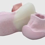 PINK BOW GRIPPER SLIPPER WINTER THICK COTTON BABY SOCKS - Ourkids - Bella Bambino