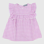 Pink Checkered Sleeveless Dress - Ourkids - Pompelo