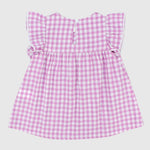 Pink Checkered Sleeveless Dress - Ourkids - Pompelo