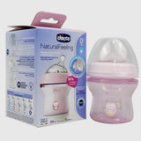 Pink Chicco Natural Feeling Plastic Bottle 150 ml (0+ Months) - Ourkids - Chicco