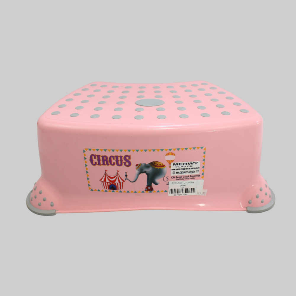 Pink Circus Step Stool With Anti-Slip Function - Ourkids - OKO