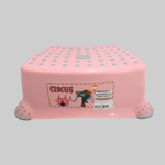 Pink Circus Step Stool With Anti-Slip Function - Ourkids - OKO