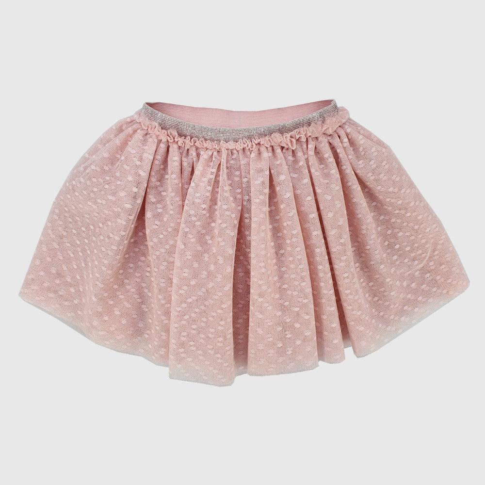 Pink Dotted Ruffled Skirt - Ourkids - Playmore