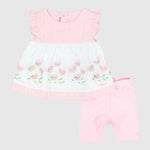 Pink Flowers 2-Piece Outfit Set - Ourkids - Pompelo