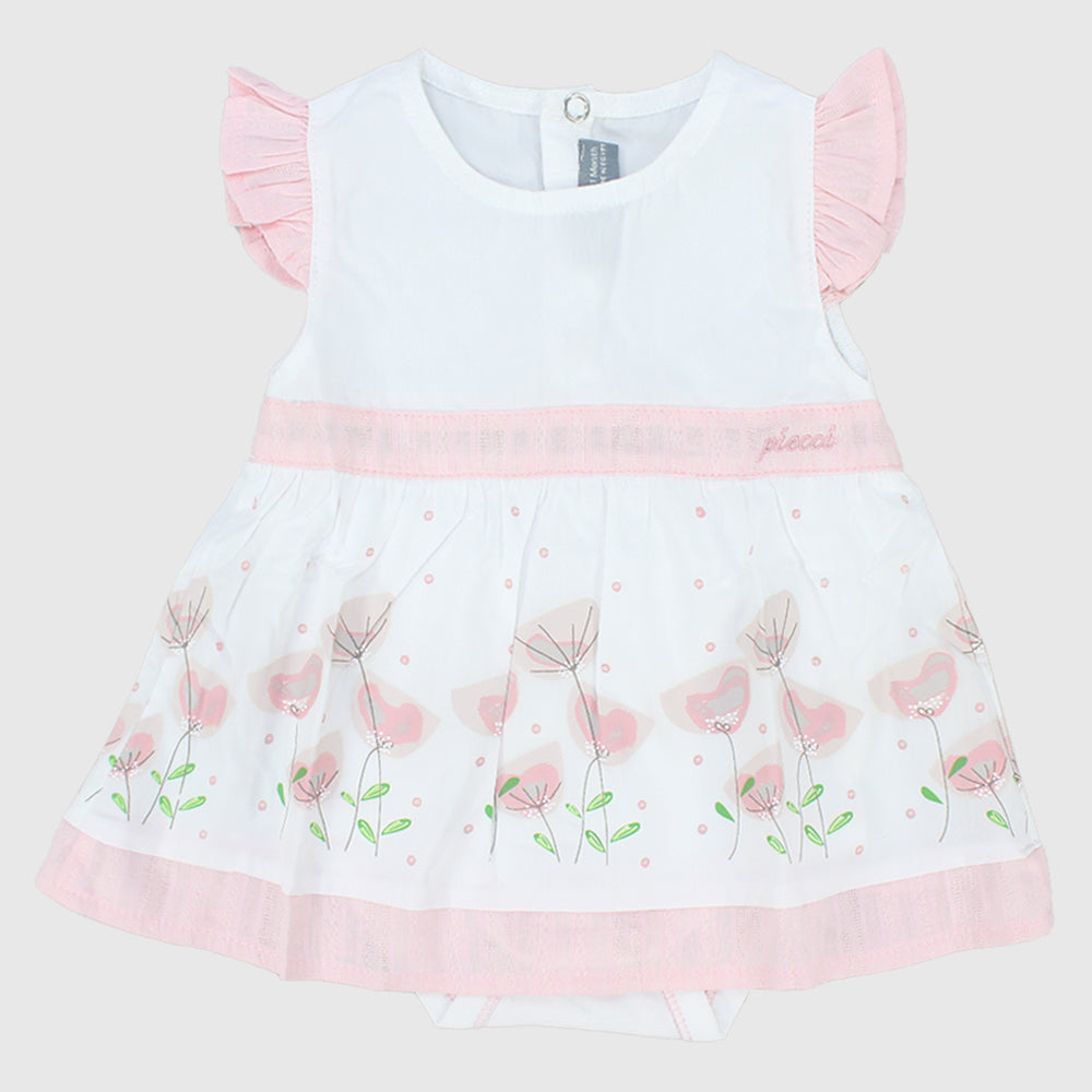 Pink Flowers Sleeveless Dress - Ourkids - Pompelo