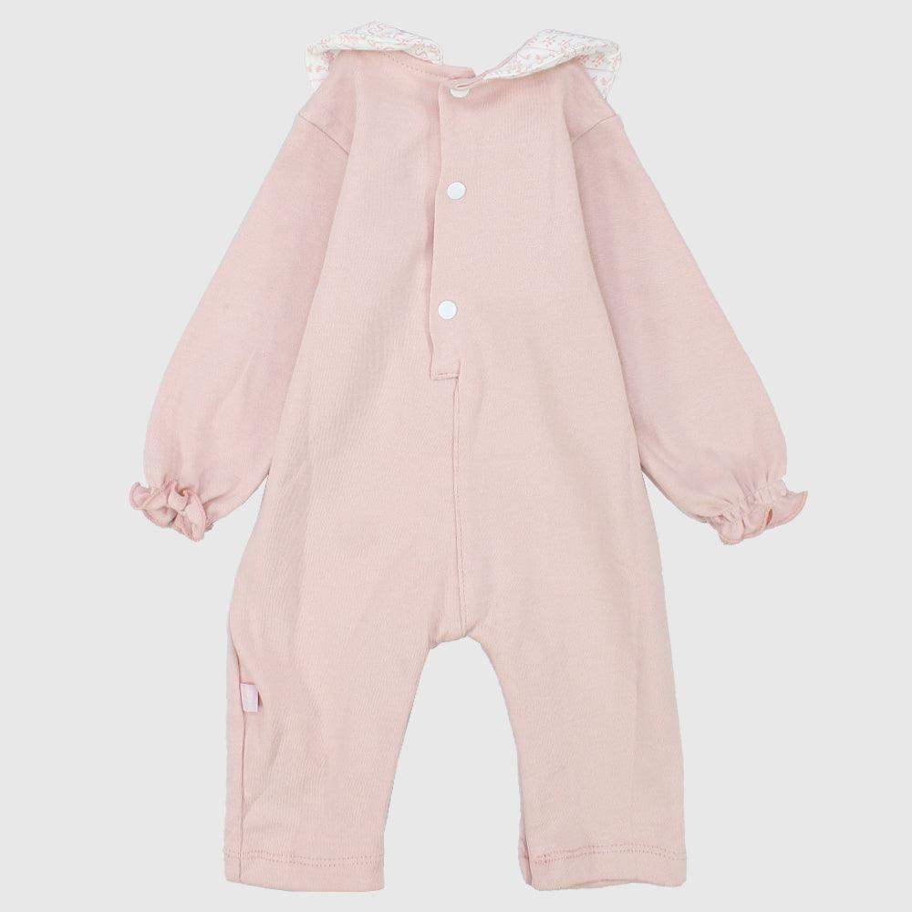 Pink Flowery Footless Onesie - Ourkids - Junior