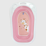 Pink Happy Baby Foldable Bathtub (Giraffe) - Ourkids - Happy Baby