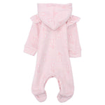 Pink Long-Sleeved Hooded Baby Footie - Ourkids - Berceau