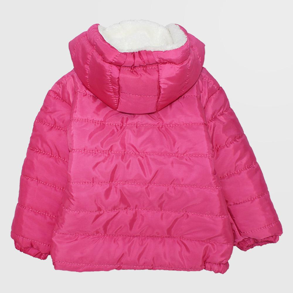 Pink Long-Sleeved Waterproof Hooded Jacket - Ourkids - Ourkids