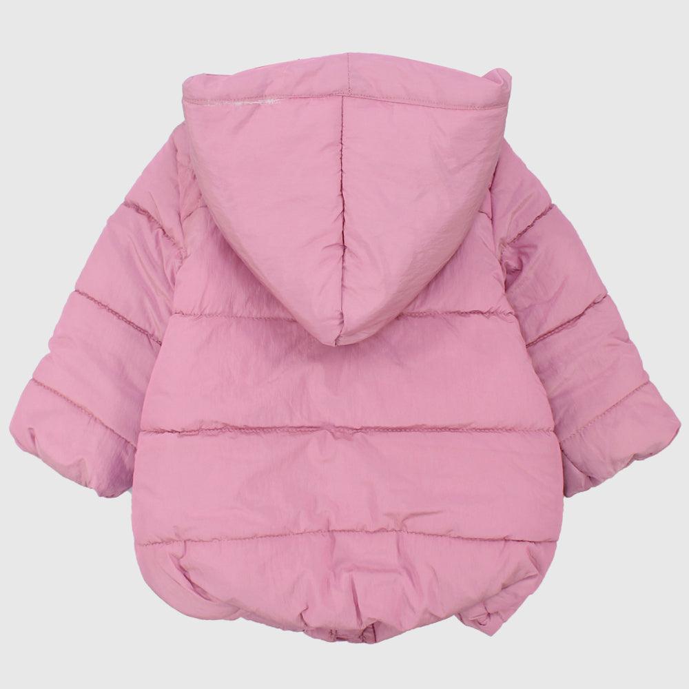 Pink Long-Sleeved Waterproof Hooded Jacket - Ourkids - Playmore