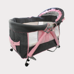 Pink Mini Rocking Baby Crib - Ourkids - Universal