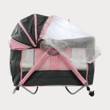 Pink Mini Rocking Baby Crib - Ourkids - Universal