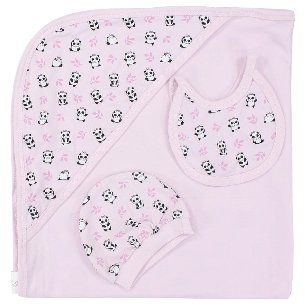 Pink Panda Baby Blanket - Ourkids - Lumex