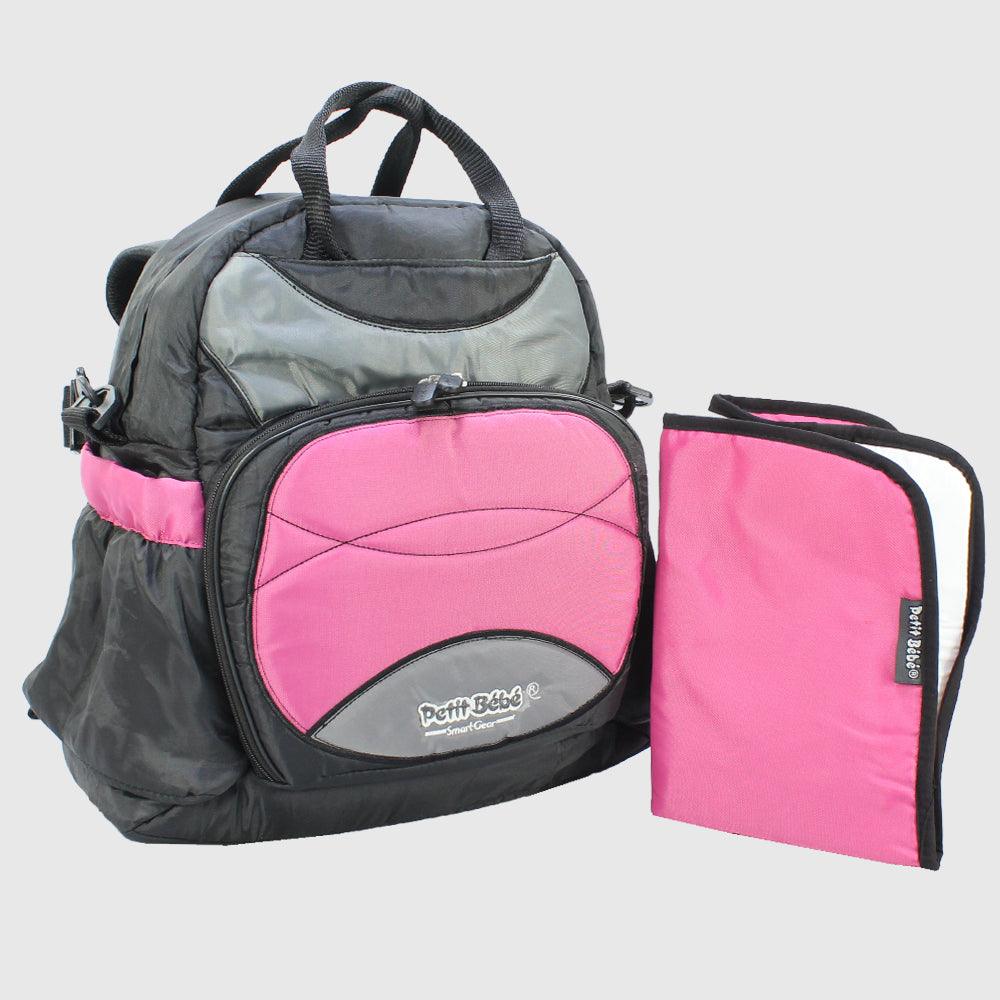 Pink Petit Bebe Smart Space Diaper Bag - Ourkids - Petit Bebe