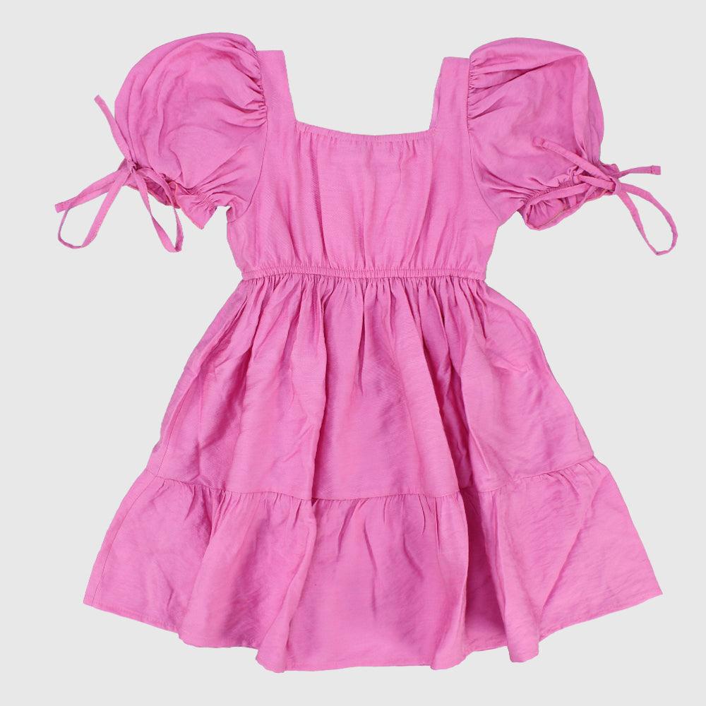 Pink Ruffled Dress - Ourkids - Pompelo