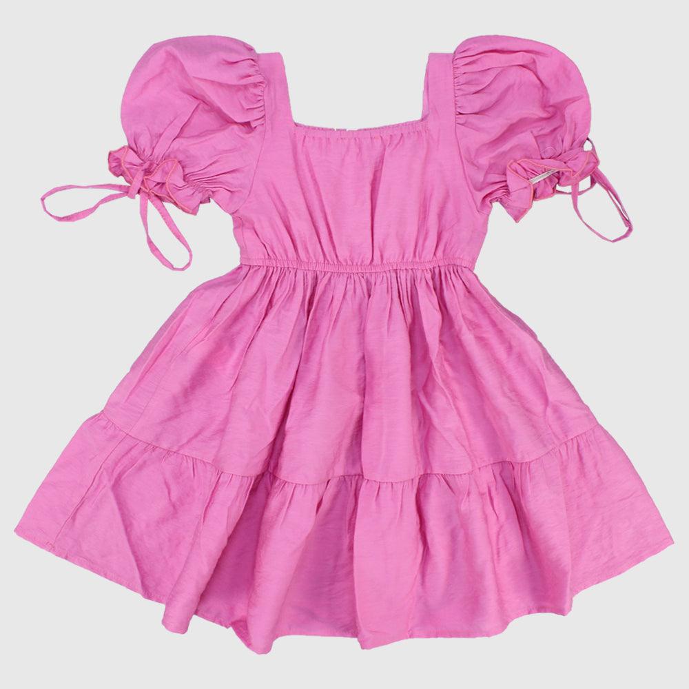 Pink Ruffled Dress - Ourkids - Pompelo