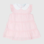 Pink Ruffled Sleeveless Dress - Ourkids - Pompelo